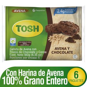 GALLETAS TOSH AVENA CHOCOLATE