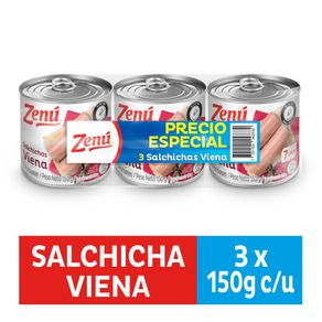 OF SALCHICHA VIENA ROJA ZENU 3UND*150GR