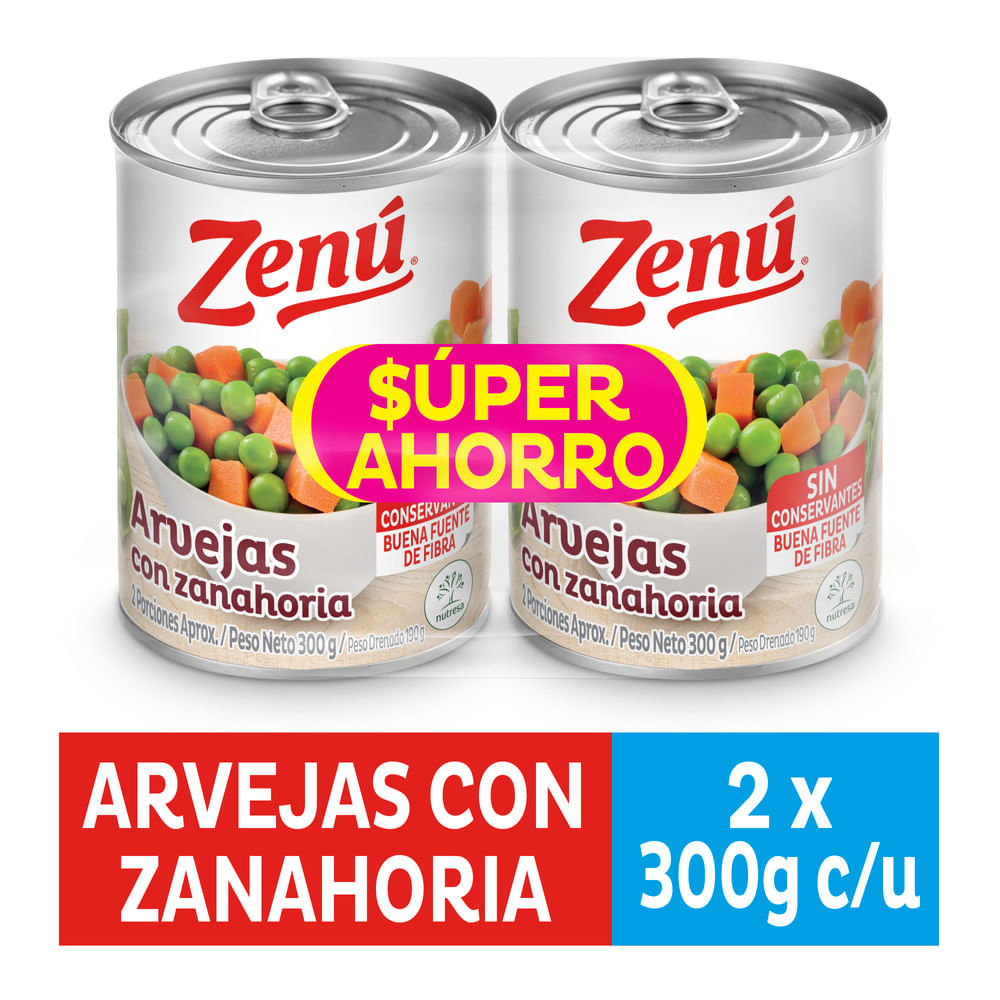 ARVEJA/ZANAHORIA x 2 UND *300GR