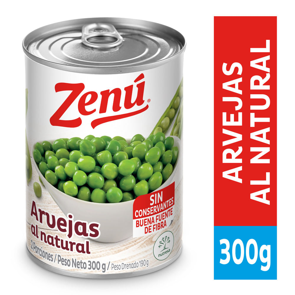 ARVEJA NATURAL LATA ZENU  x 300GR