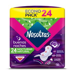 TOALLA NATURAL BUENAS NOCHES X 24 UND