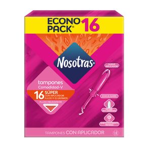 TAMPON NOSOTRAS APLICADOR SUPER 2X8 PE