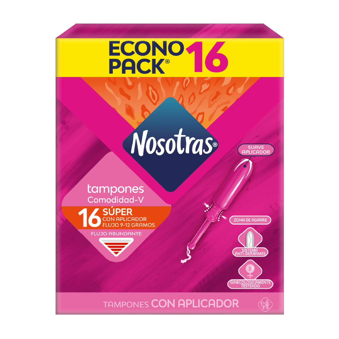 TAMPON NOSOTRAS APLICADOR SUPER 2X8 PE