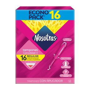 TAMPON NOSOTRAS APLICADOR REGULAR 2X8 PE