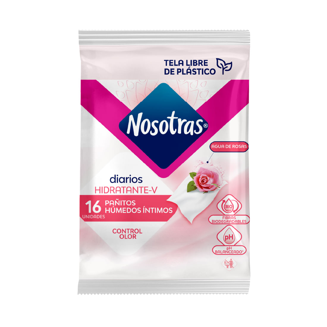 PAÑITOS AGUA DE ROSAS NOSOTRAS*16UND