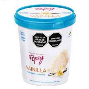 HELADO DE VAINILLA POPSY CON STEVIA*600G