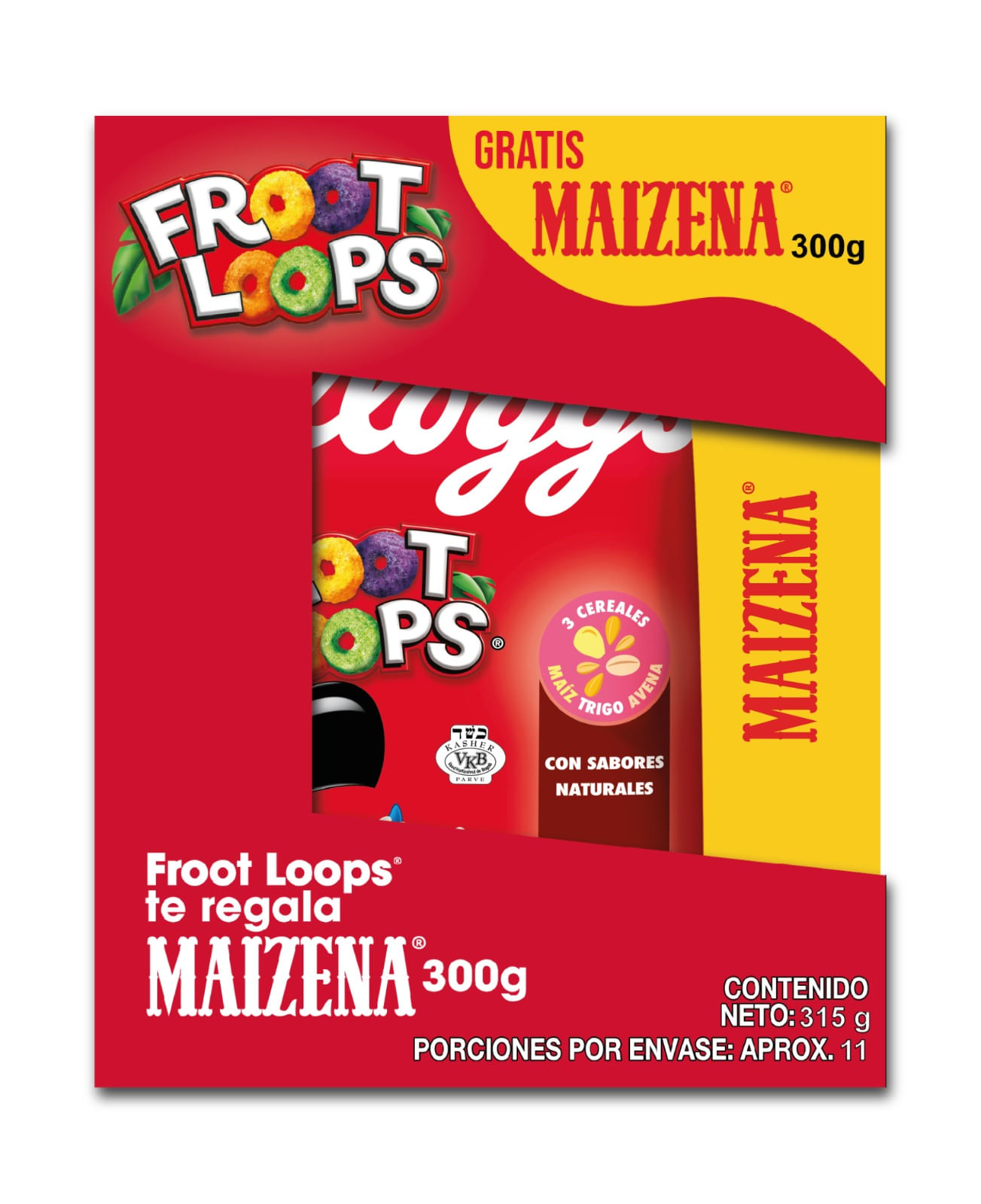 CEREAL FROOT LOOPS KELLOGG+GR MAIZE*315G