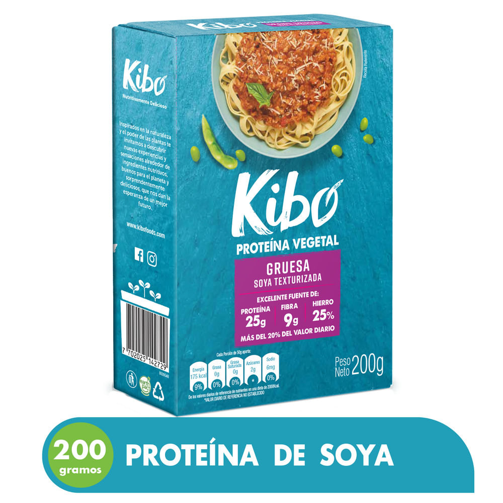 PROTEINA VEGETAL GRUESA KIBO x200GR