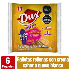 GALLETA DUX RELLENAS QUESO *36GR