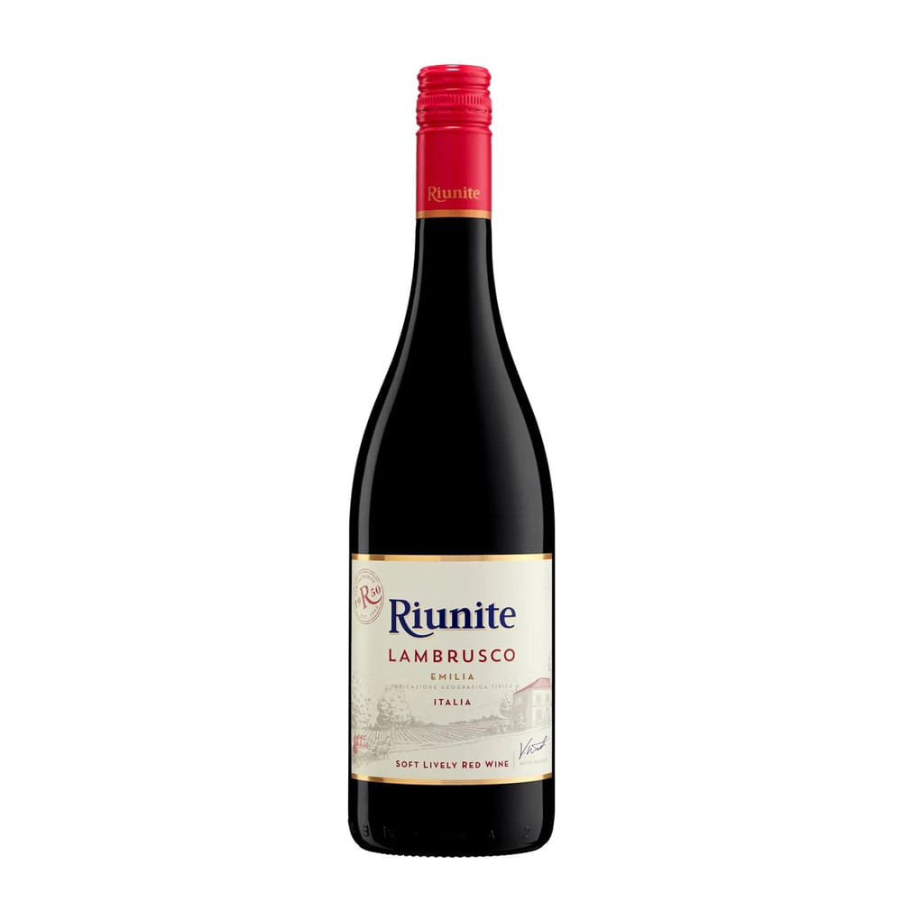 VINO LAMBRUSCO TINTO RIUNITE x  750 ML