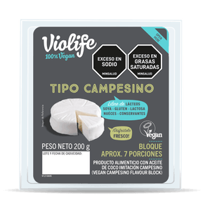 QUESO TIPO CAMPESINO VEGAN VIOLIFE*200GR