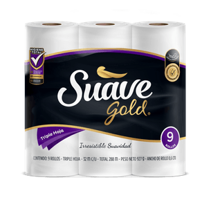PAPEL HIGIENICO TRIP HJA SUAVE GOLD*9UND