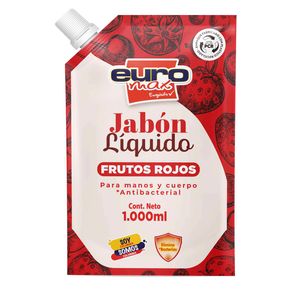 Jabon Liquido Bolsa F/Roj Euromax*1000M