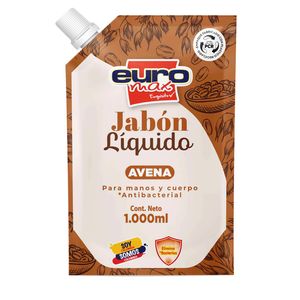 Jabon Liquido Bolsa Avena Euromax*1000 ml
