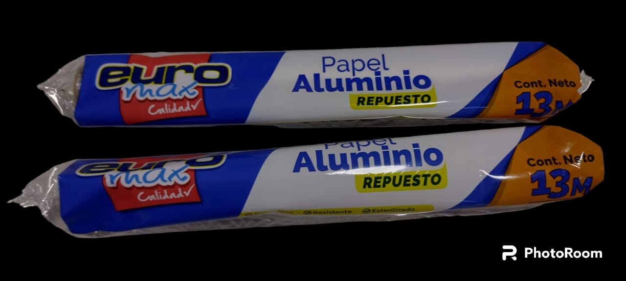 PAPEL ALUMINIO EUROMAX X 13 METROS