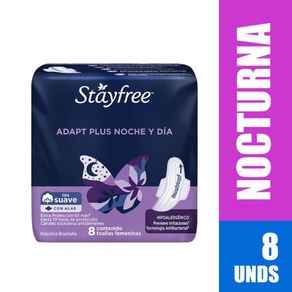 TOALLA NOCHE/DIA STAYFREE*8UND