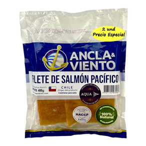FILETE DE SALMON ANCLA Y VIENTO*2U*800GR