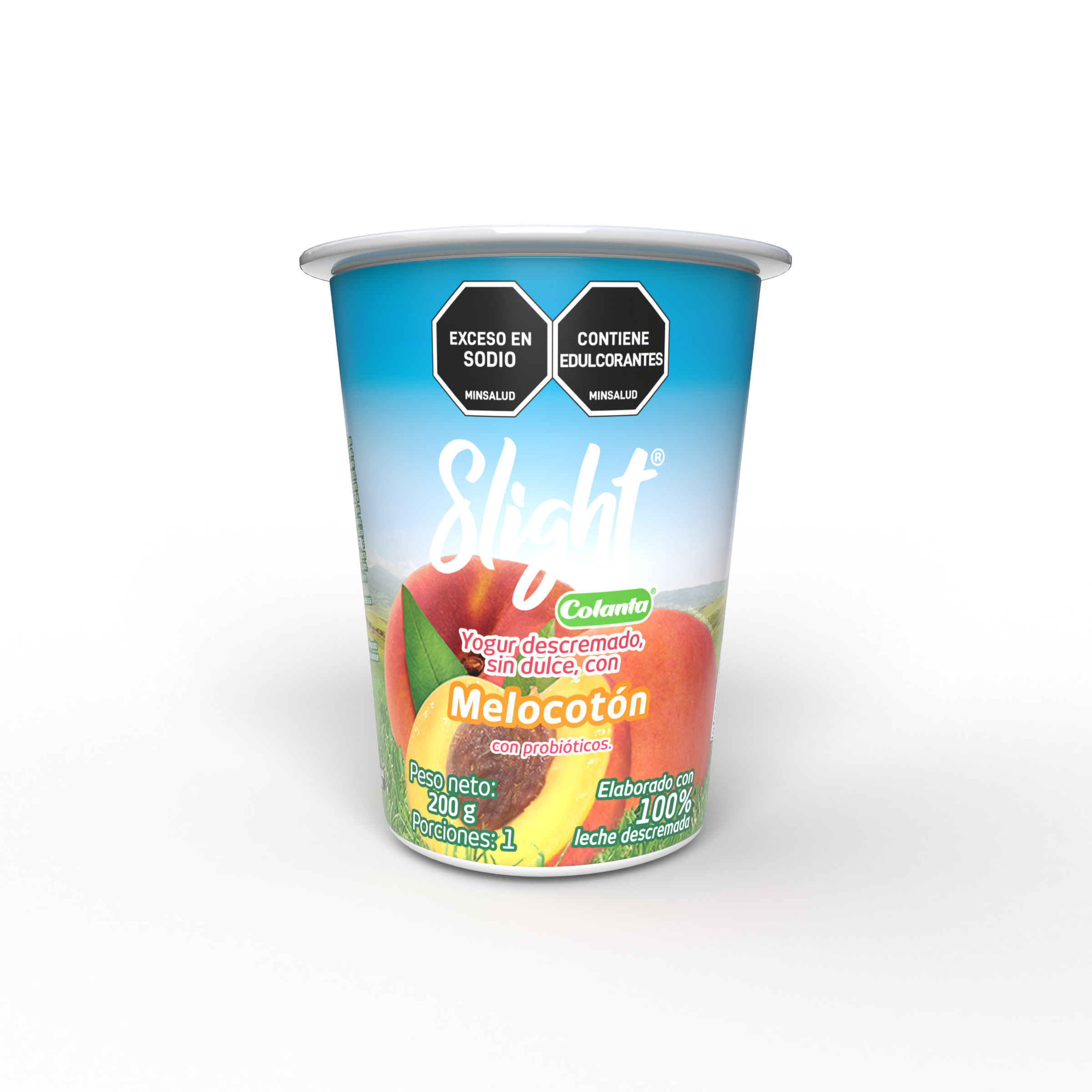 YOGUR SLIGHT DESCR MELOCOT COLANTA*200GR