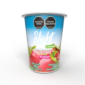 YOGUR SLIGHT DESCREM FRESA COLANTA*200GR