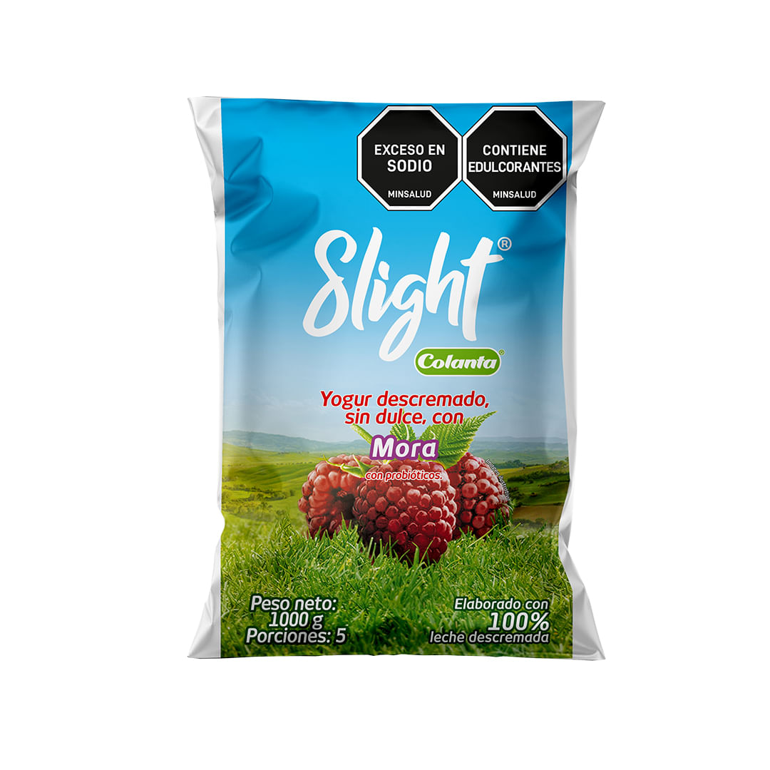 YOGUR SLIGHT DESCREM MORA COLANTA*1000GR