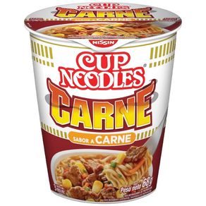 SOPA CUP NOODLES CARNE VASO NISSIN*68GR