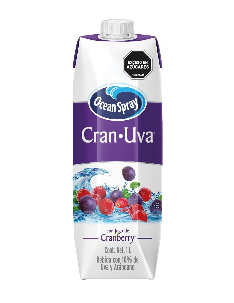 BEBIDA UVA Y ARANDANO OCEAN SPRAY X 1 L