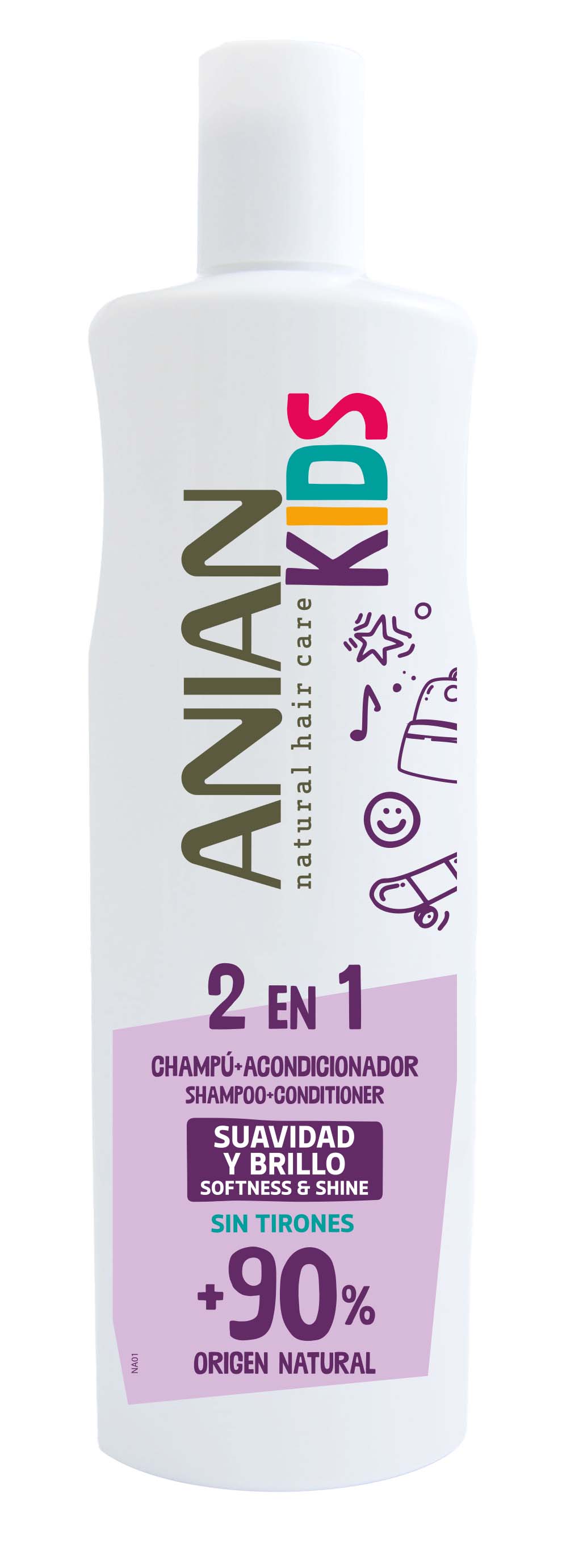 CHAMPU ACONDICIO 2 EN 1 KIDS ANIAN*400ML