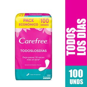 PROTECTORES CAREFREE TODOS LOS DÍAS*100