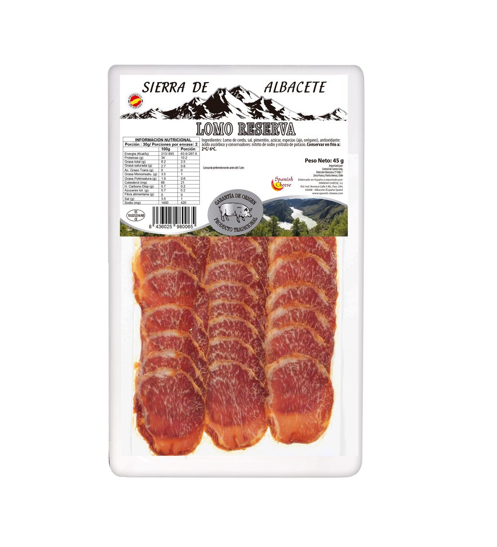 LOMO EMBUCHADO LONCHAS X 45 GR