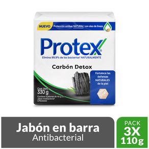 JAB PROTEX BARR CHARCOAL DETOX*3 U*110GR