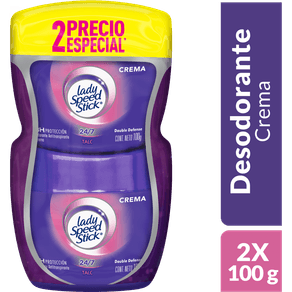 DEO CREMA CREAM TALC LADY SS X2 x 100GR