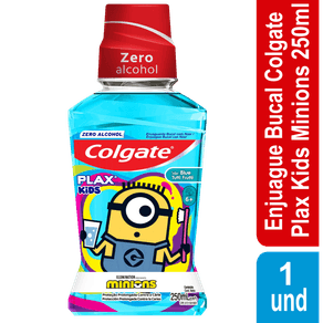 ENJUAGUE COLGATE PLAX KIDS MINIONS*250ML