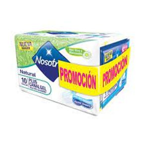 TOALLA NATURAL PLUS CANLGEL NOSOTRAS*10U