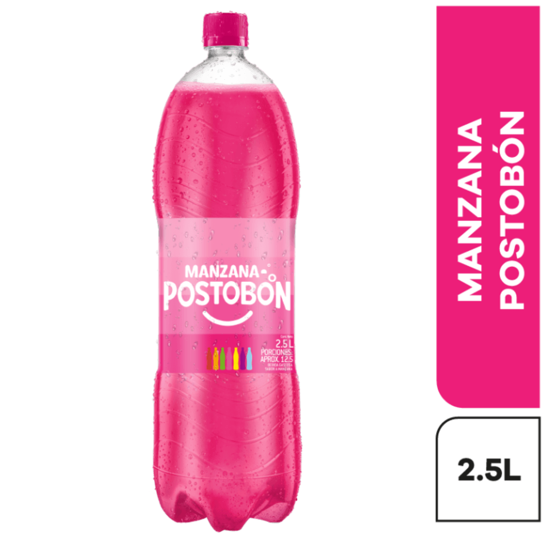 GASEOSA MANZANA POSTOBON x 2.5LT