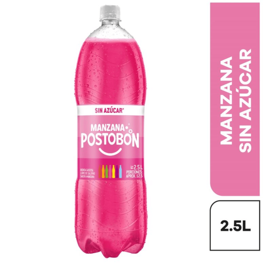 MANZANA CERO POSTOBON  PET   x 2.5LTR
