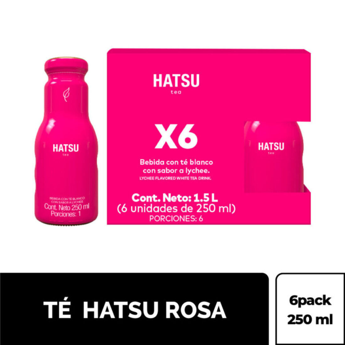 HATSU ROSAS 6PACK x 250ML