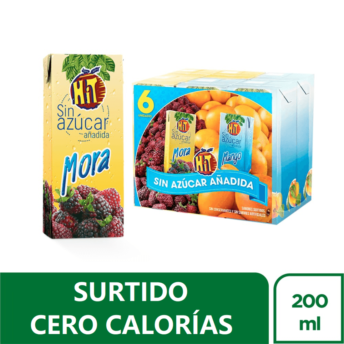 HIT SIN AZUCAR  SIXPACK* 200ML