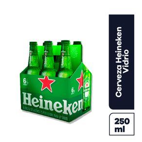 CERVEZA HEINEKEN BOTELLA 6 UND *250ML