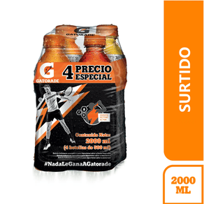 BEBIDA HIDRANTE GATORADE PET*500ML*4UND