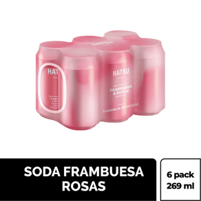 SODA HATSU FRAMBUESA LATA 269ML x 6UND