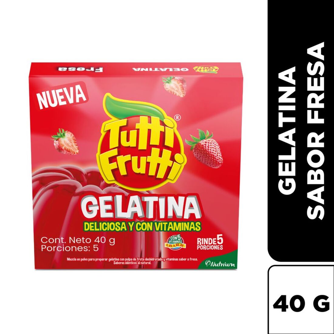GELATINA TUTTI FRUTI FRESA*40GR