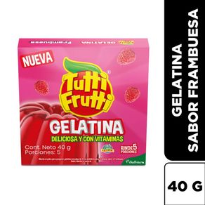 GELATINA TUTTI FRUTI FRAMBUESA*40GR