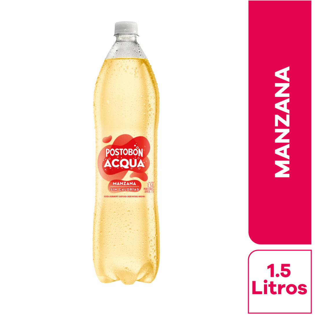 BEBIDA CON GAS ACQUA MANZANA*1.5LIT