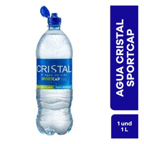 AGUA CRISTAL SPORTCAP X 1000ML