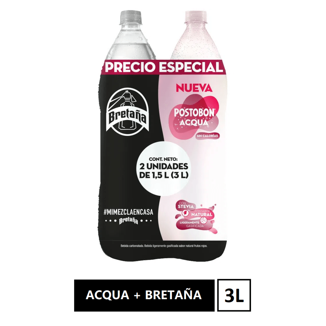DUO BRETAÑA*1500ML+ACQUA FRUT ROJOS
