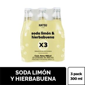 SODA LIMON/HIERBABUENA HATSU * 3 UND