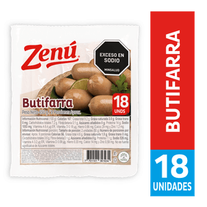 BUTIFARRA ZENU X 18 UND X 450 GR