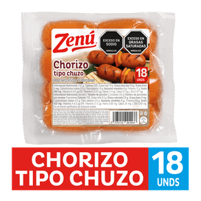 CHORIZO TIPO CHUZO ZENU X 18 UND X 450GR