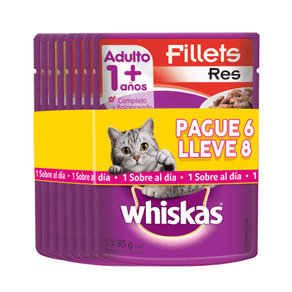 ALIMENTOS PARA GATOS WHISKAS PG6LL8*720G