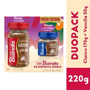 CAFE BUENDIA CLASICO+CAFE VAILNILLA*220G
